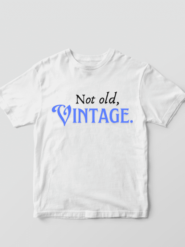 Camiseta blanca mujer Vintage